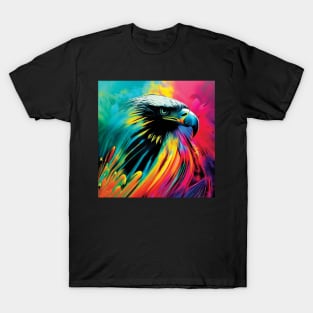 Bald Eagle in Striking Rainbow Colours T-Shirt